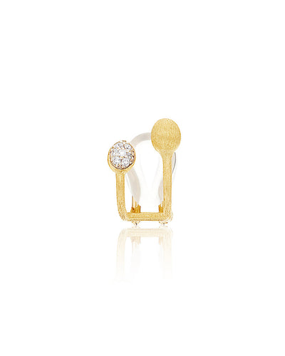 Ear cuff "TRILLY" in oro e diamanti