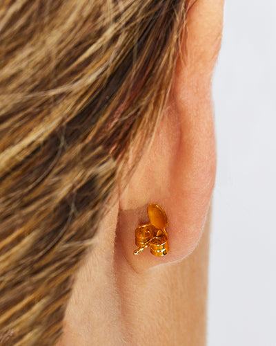 "trasformista" gold diamonds drops stud earrings