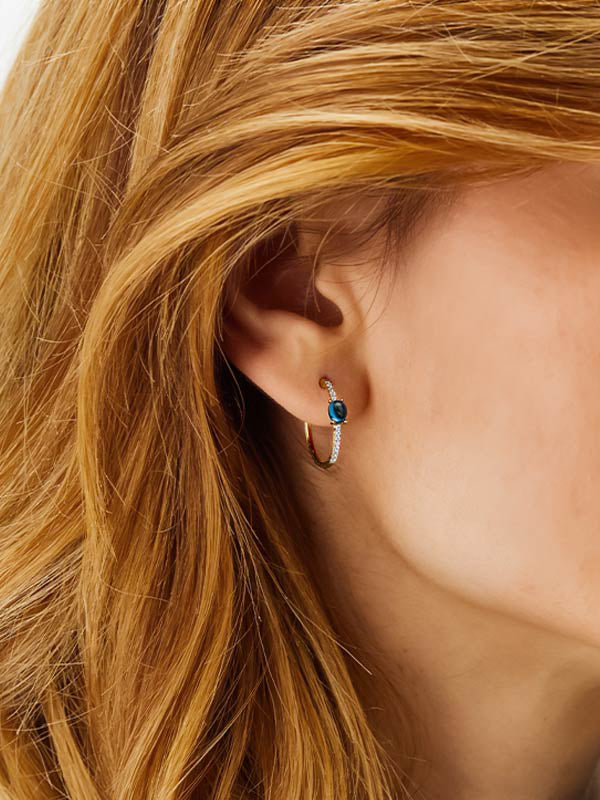 ゴールドピアス フープ – Nanis Italian Jewels