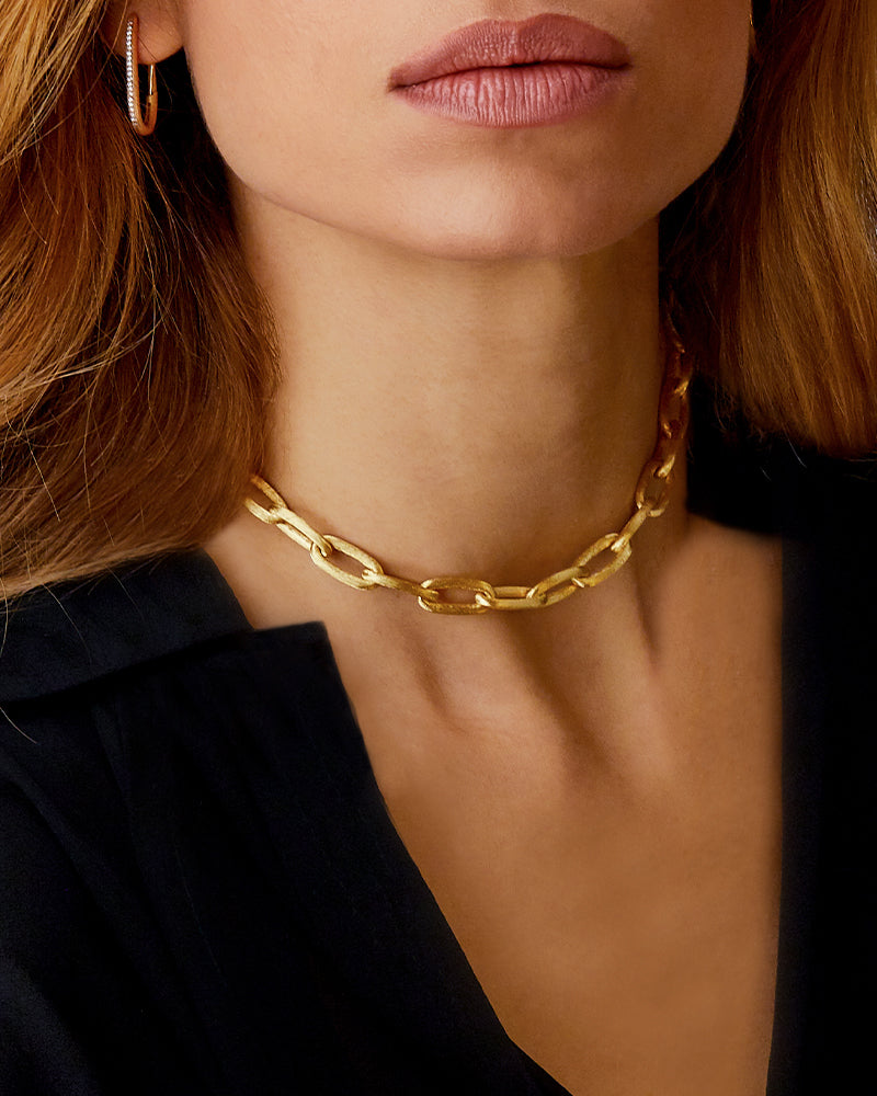 Collana "LIBERA" con catena in oro