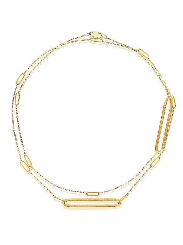 "libera" gold chanel necklace chain