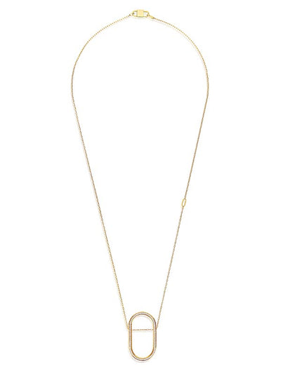 "libera" gold necklace pendant chain