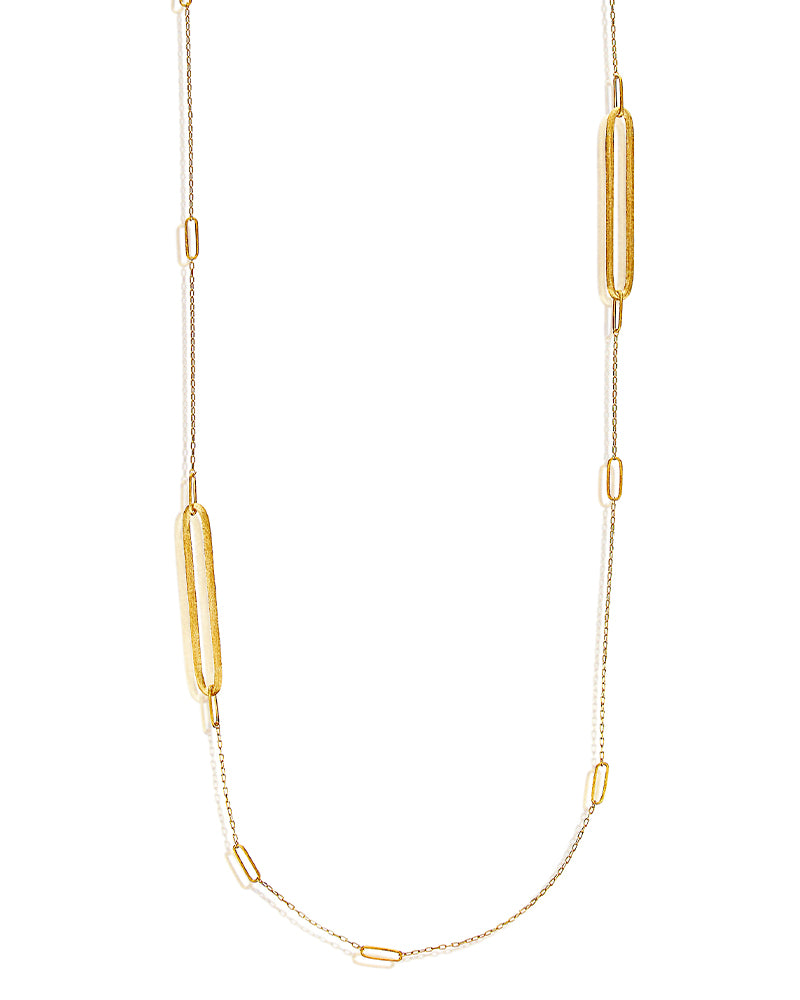 "libera" gold chanel necklace chain