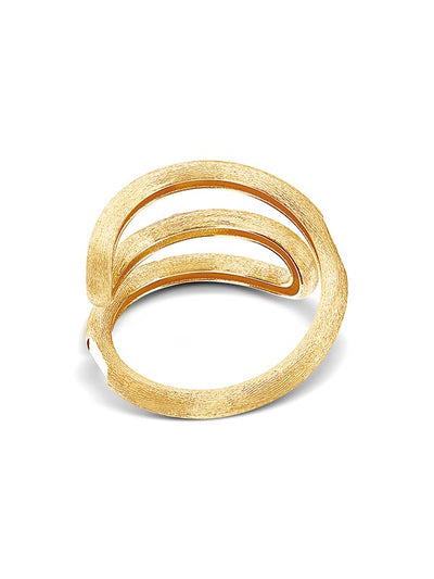 "libera" gold and diamonds spiral ring