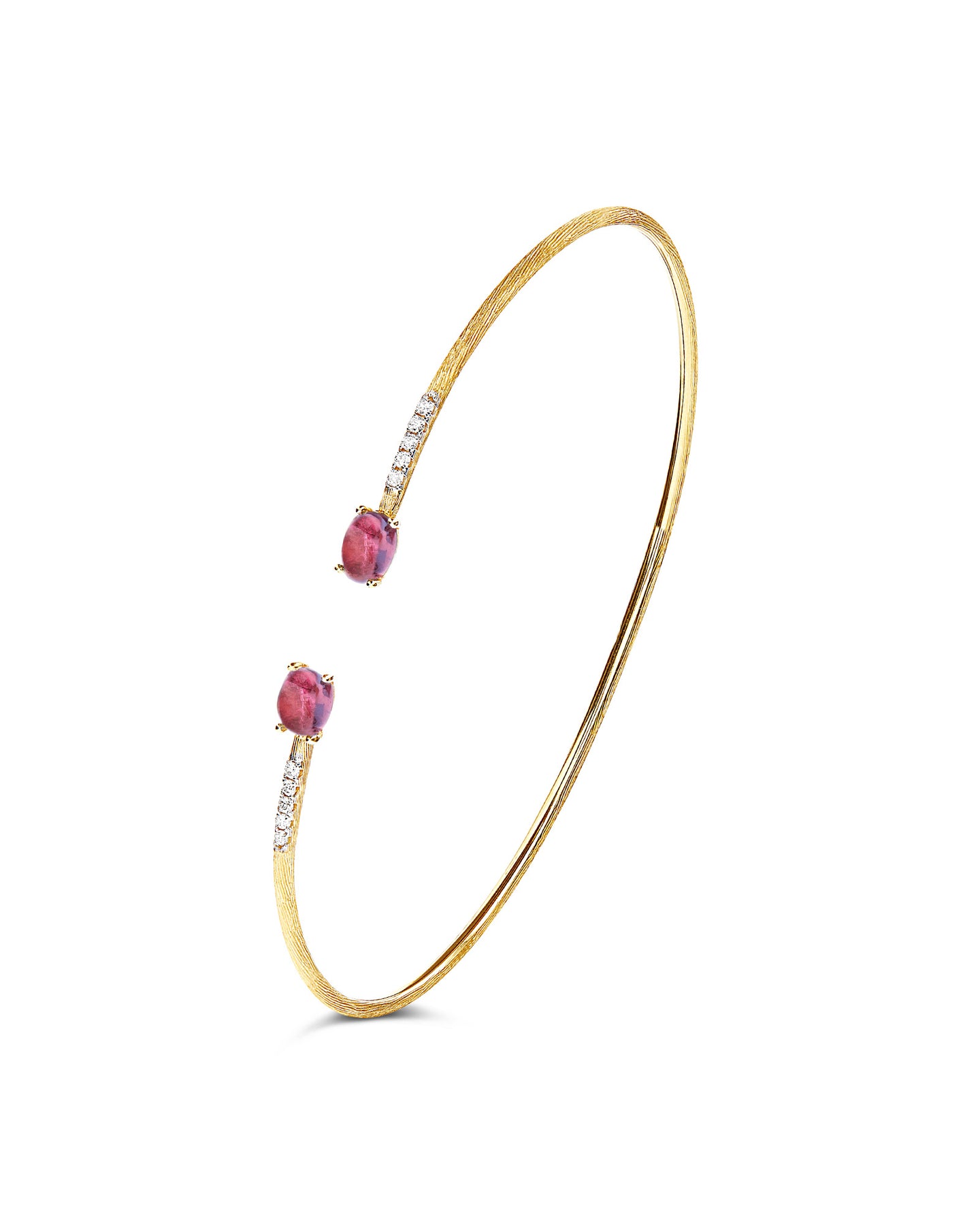 Nanis Bracciale a schiava "DANCING TOURMALINES" in oro, diamanti e tormalina – Nanis Italian Jewels