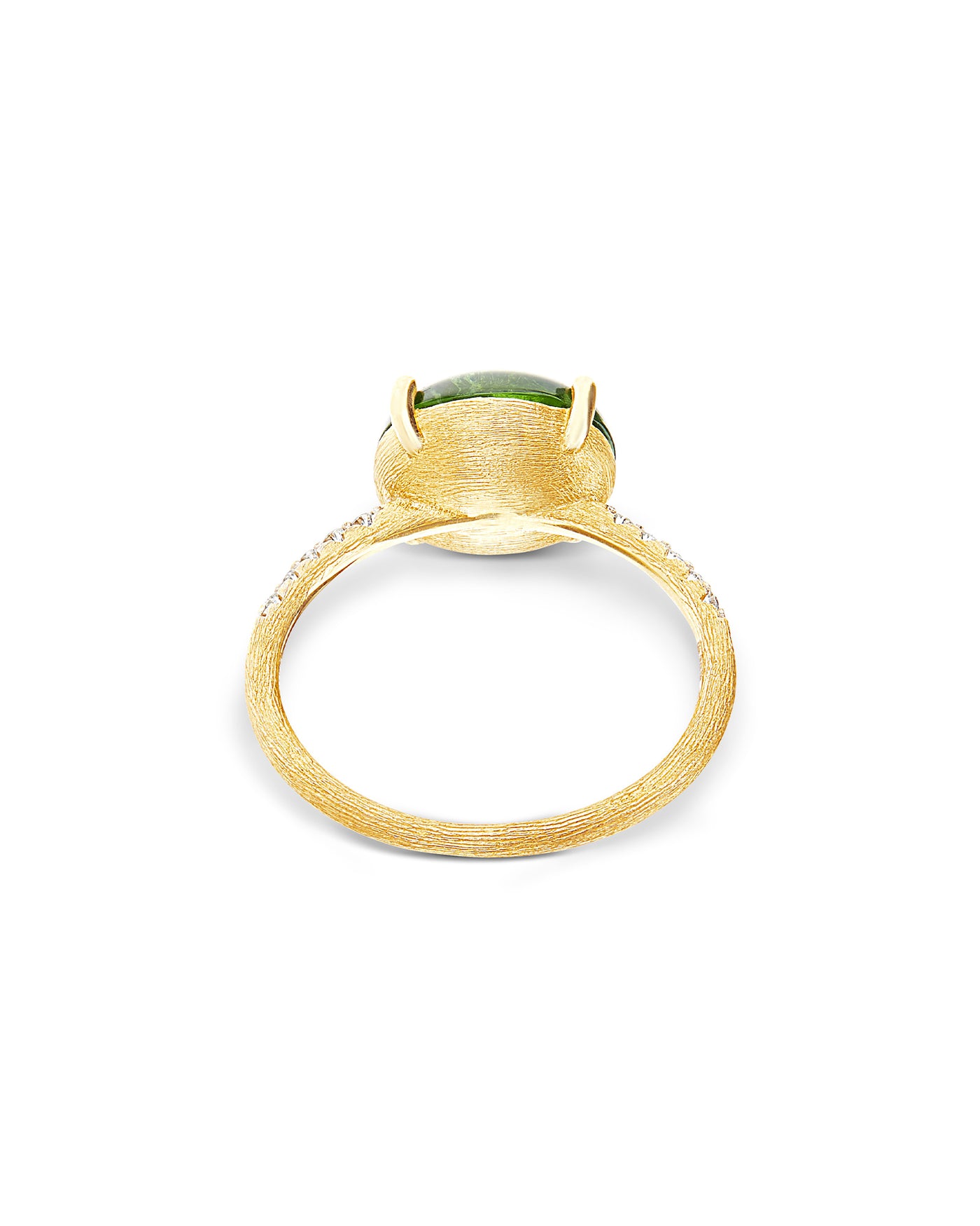 "tourmalines" gold, diamonds and green tourmaline ring (large) 