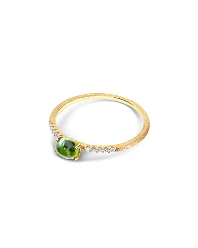 "tourmalines" gold, diamonds and green tourmaline (small) 