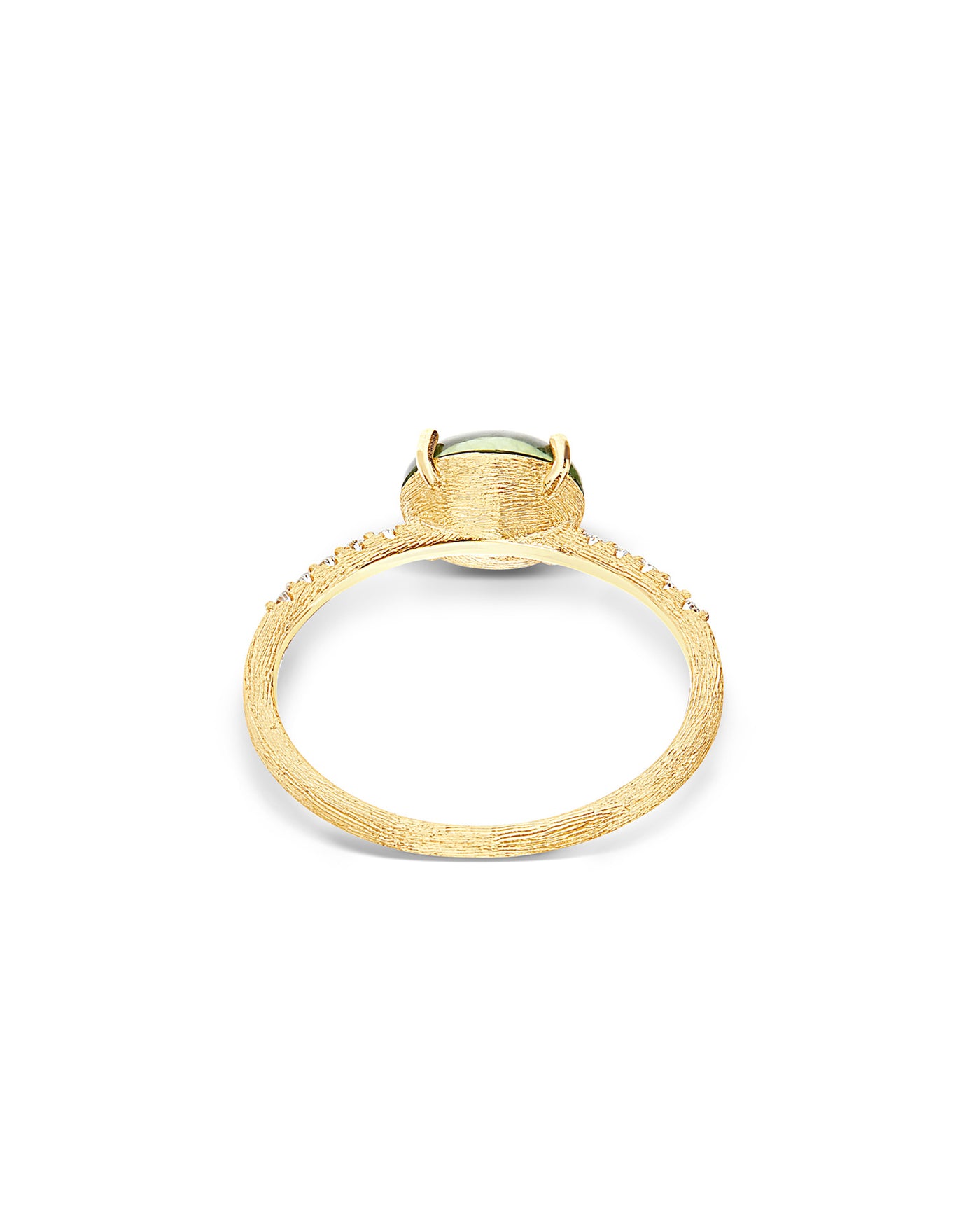 "tourmalines" gold, diamonds and green tourmaline ring (medium) 