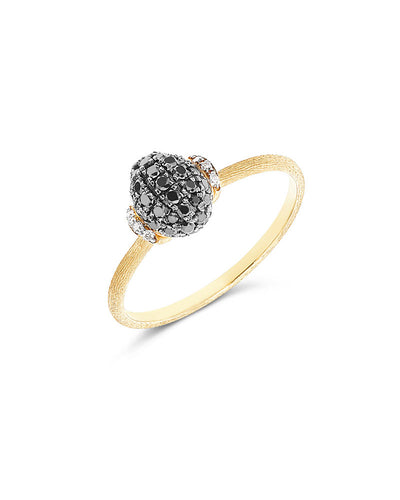 Anello "DANCING MYSTERY BLACK" in oro e diamanti neri