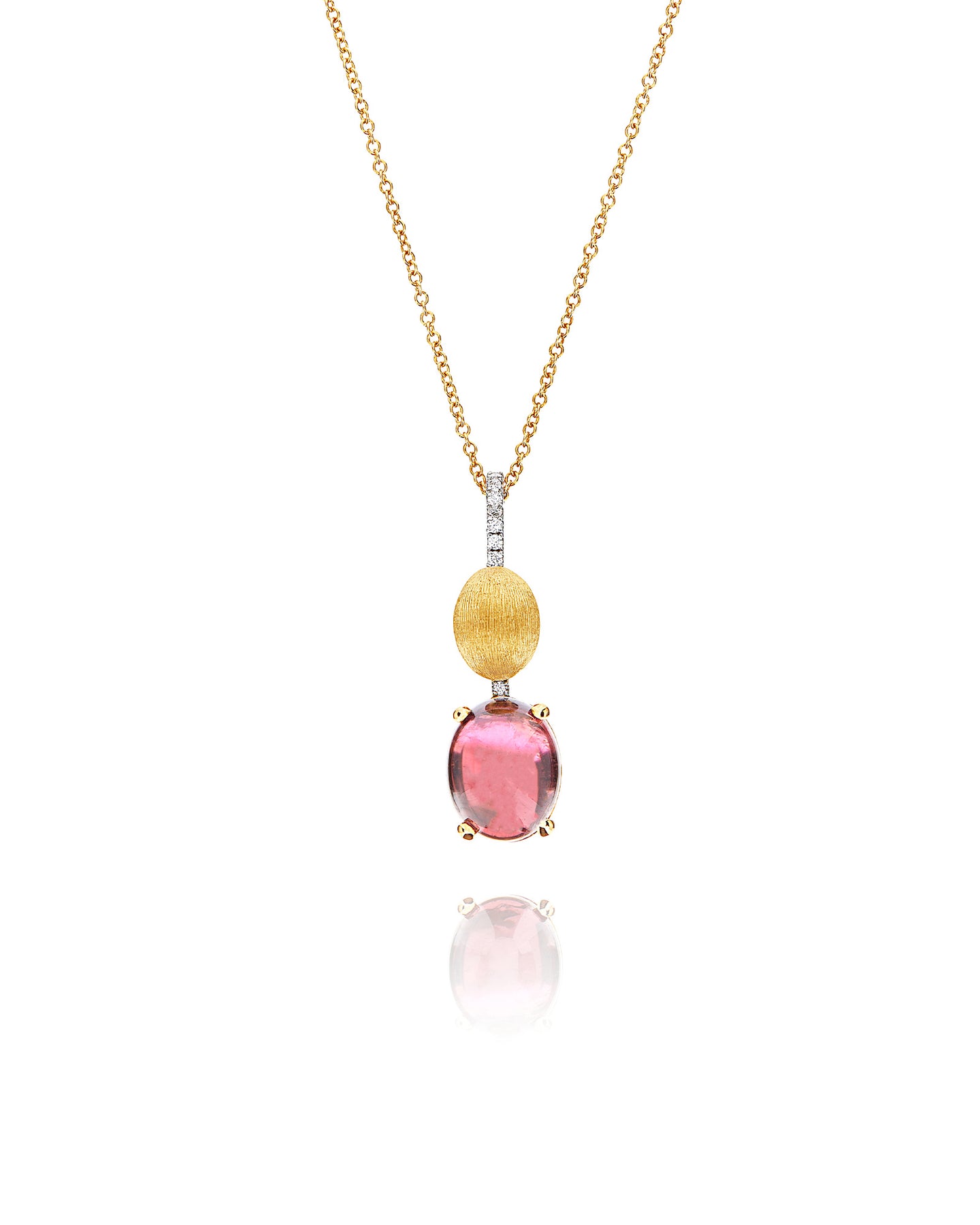 Nanis Collana "DANCING TOURMALINES" pendente con ciondolo in oro, diamanti e – Nanis Italian Jewels