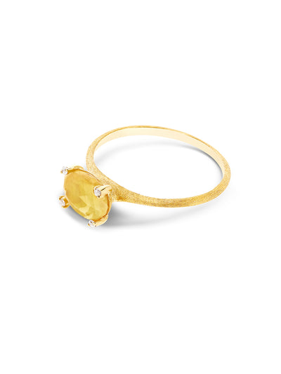 "ipanema " gold, sapphire and diamonds ring