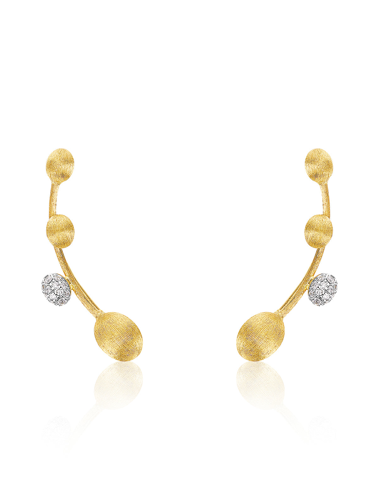 Nanis Orecchini "DANCING ÉLITE" a ramoscello in oro e diamanti – Nanis Italian Jewels
