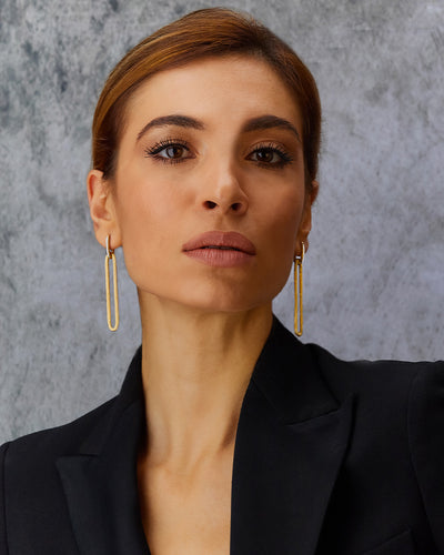 Orecchini "LIBERA SOUL" pendenti in oro e diamanti (lunghi)