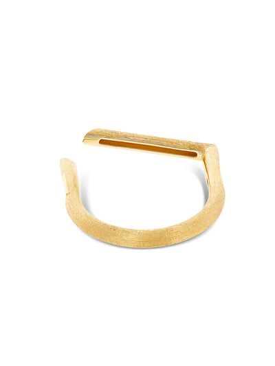 "libera" gold and diamonds opened look ring