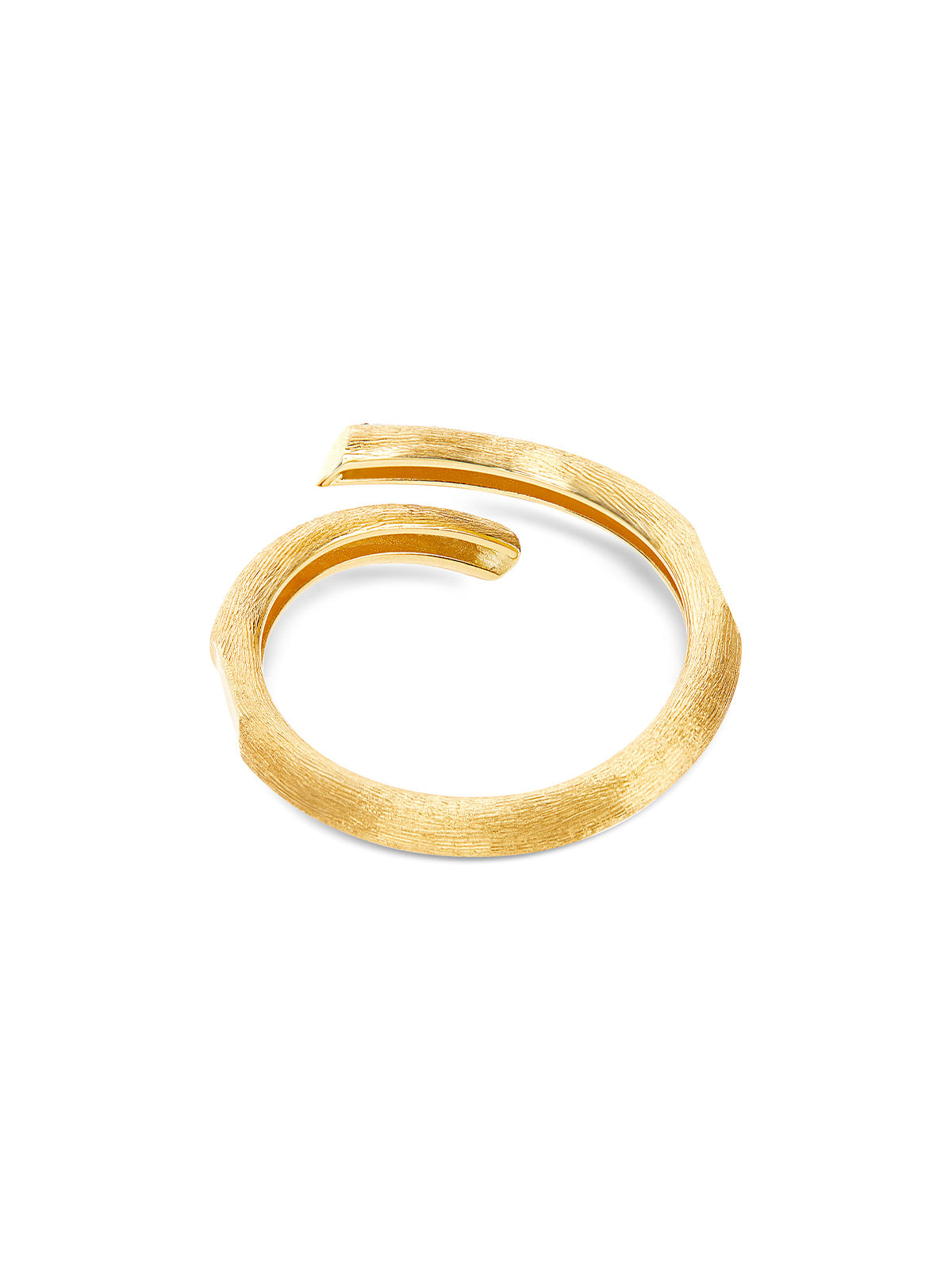 "libera" gold and diamonds twist ring 