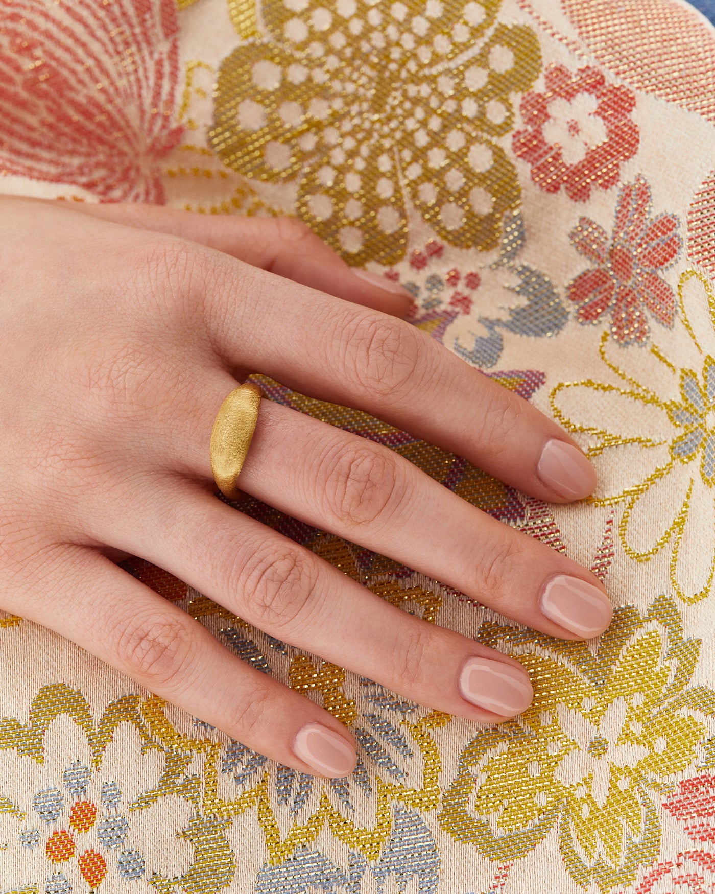 "trasformista" gold essential ring 