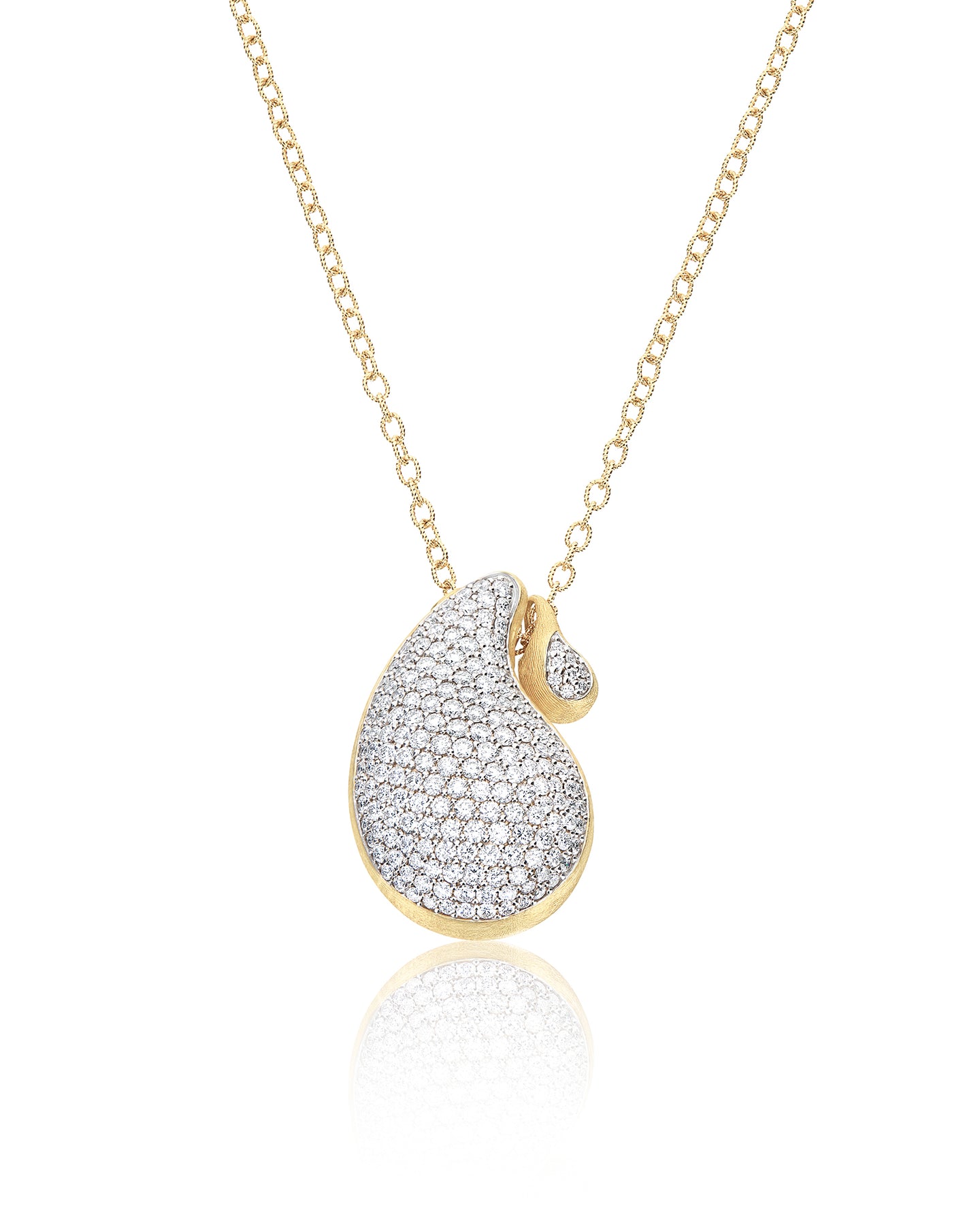 Nanis Collana "CASHMERE" pendente con ciondolo in oro e diamanti – Nanis Italian Jewels