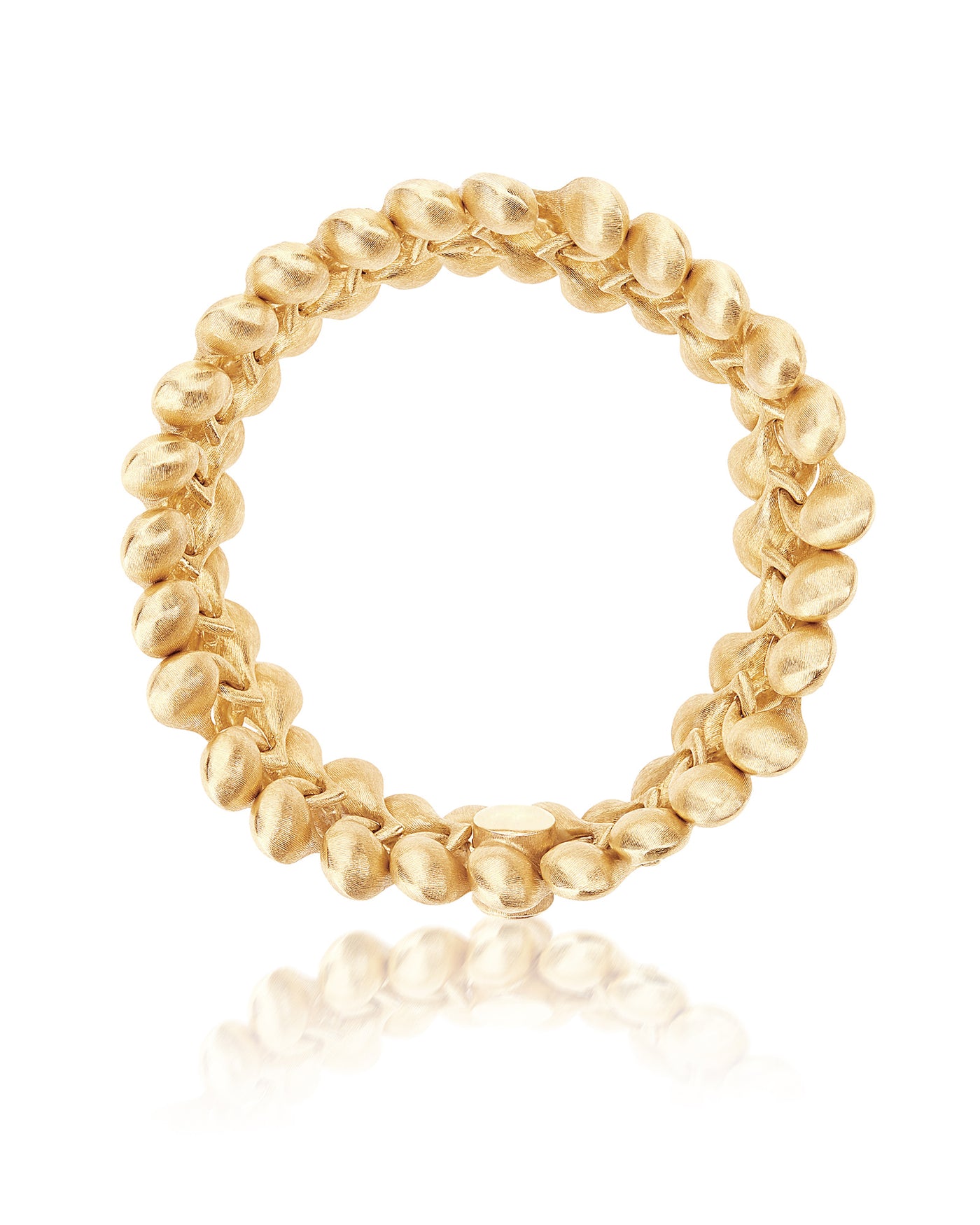 "trasformista" gold and diamonds statement bracelet