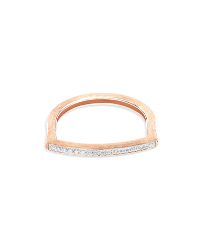 "libera" gold and diamonds pavé essential ring 