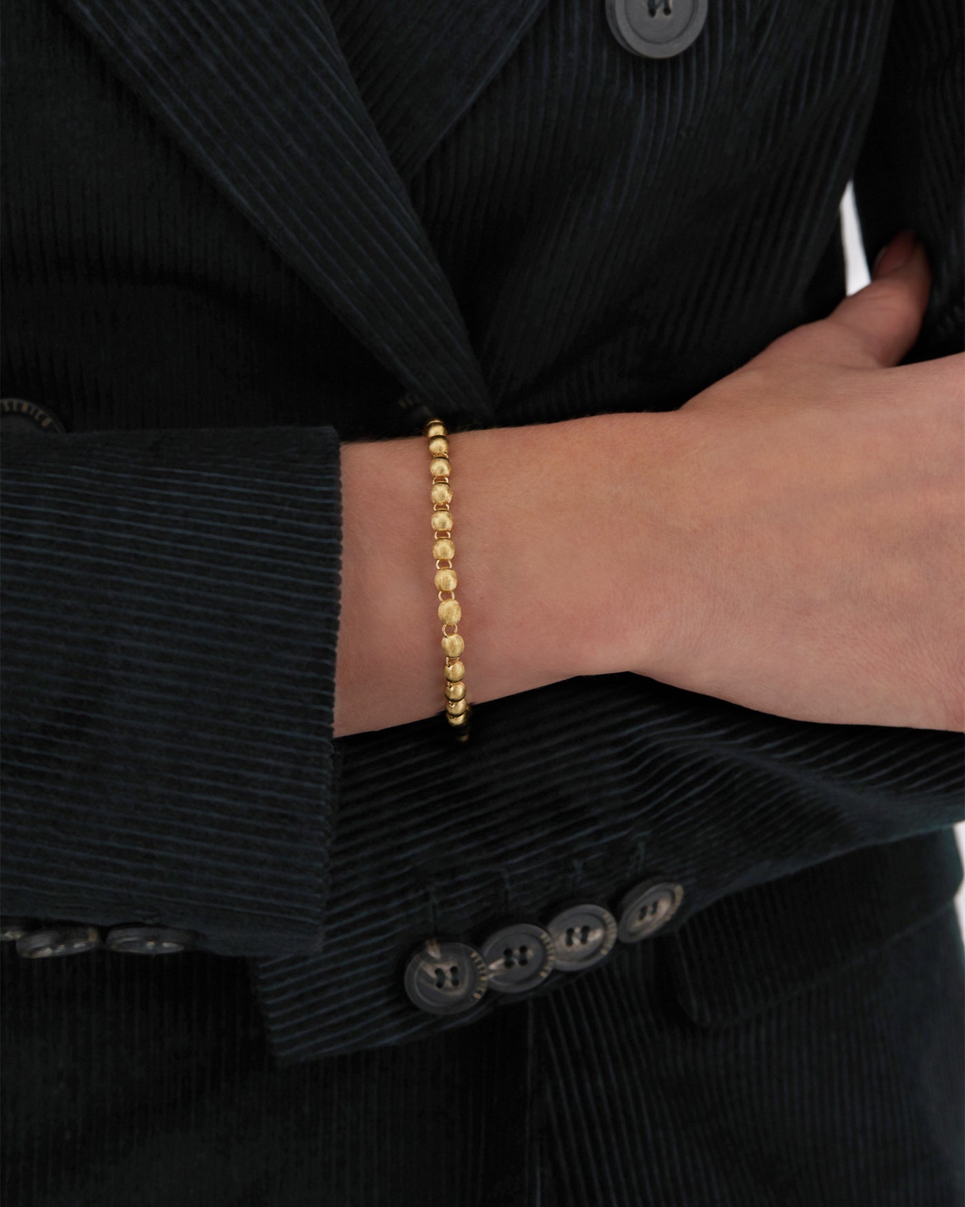 "ivy" gold and diamonds slim bracelet