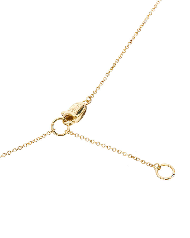 "Élite" gold and diamonds accent tiny necklace