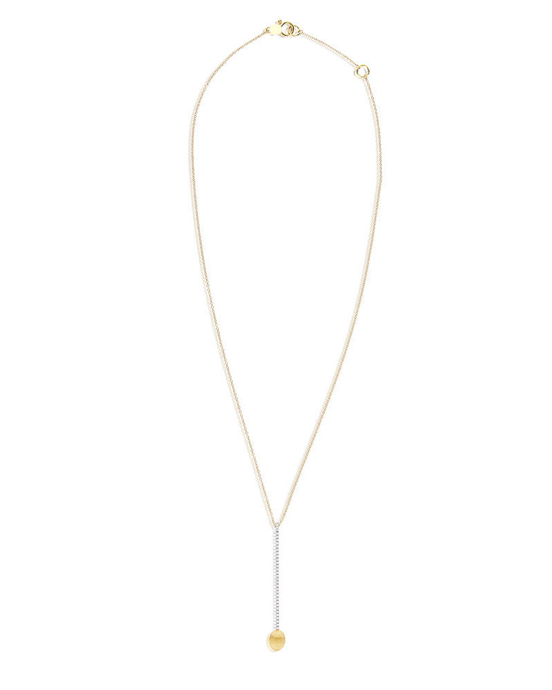 "élite" gold and diamonds bar elegant pendant