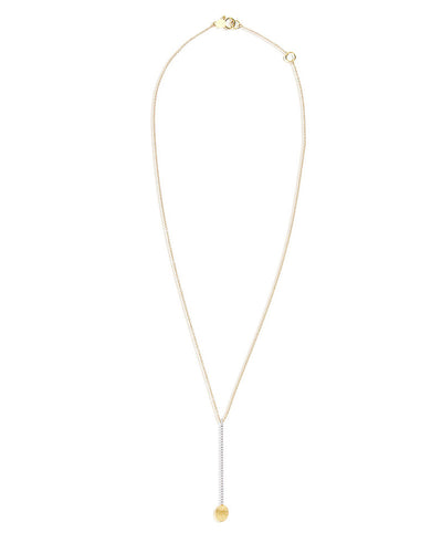 "Élite" gold and diamonds bar elegant pendant