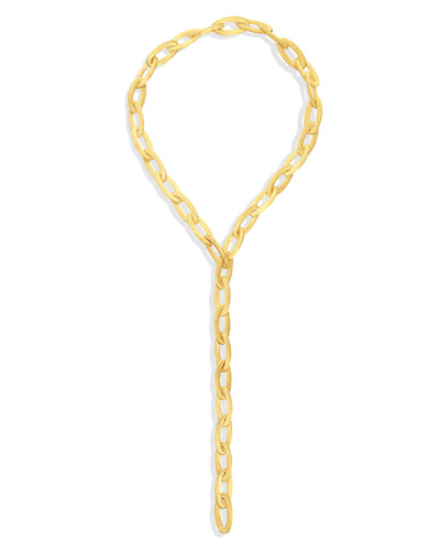 "libera icon" statement gold necklace chain