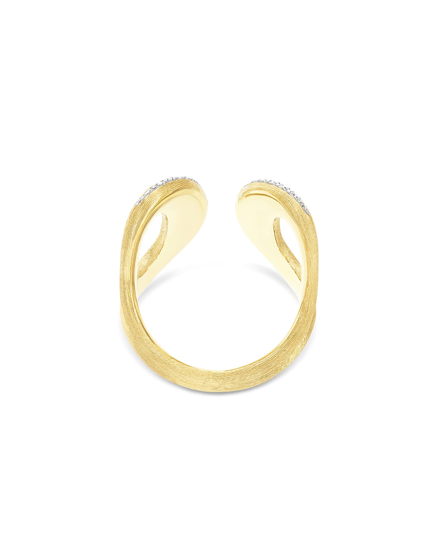 Anello statement "LIBERA ICON" in oro e diamanti