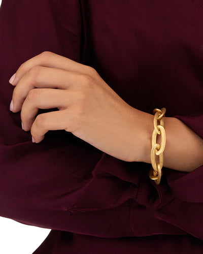 "Libera icon" gold chain bracelet