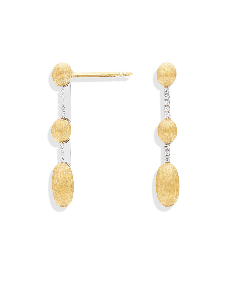 "Élite" gold and diamonds handmade earrings