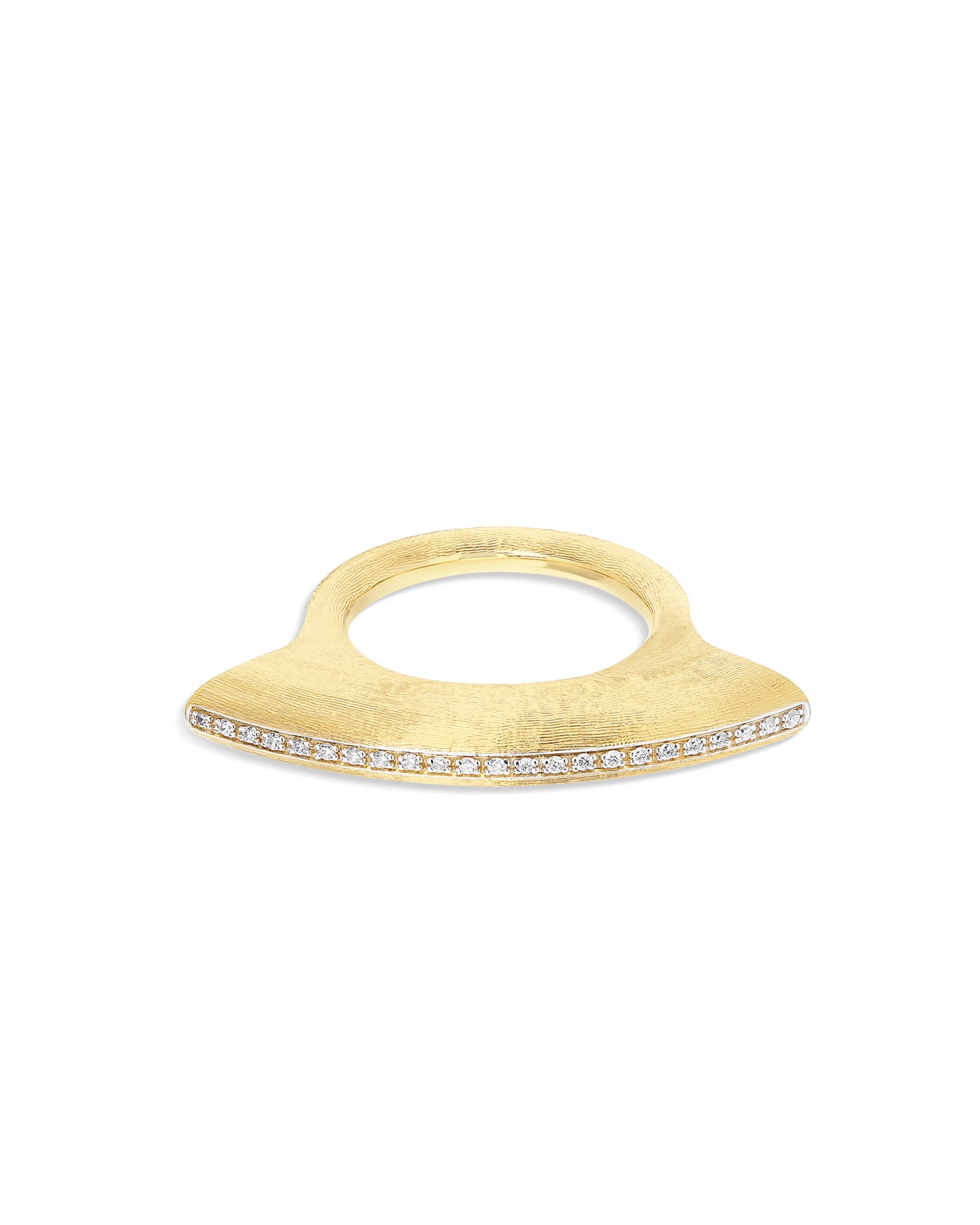 "libera icon" gold and diamonds contemporary ring