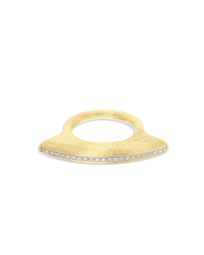 "LIBERA ICON" GOLD AND DIAMONDS CONTEMPORARY RING