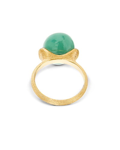 "amazonia" gold, diamonds and green aventurine ring (large) 