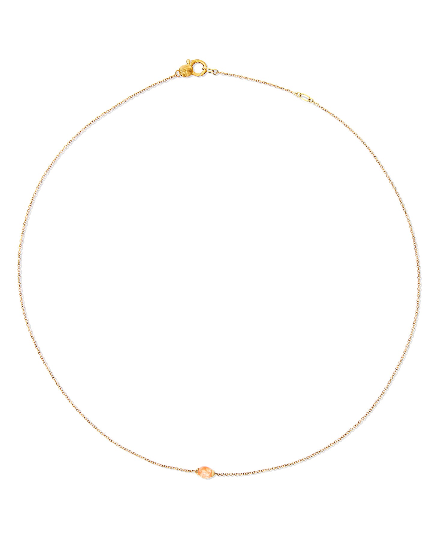 Nanis Collana "PETRA" in oro e avventurina arancione (corta) – Nanis Italian Jewels