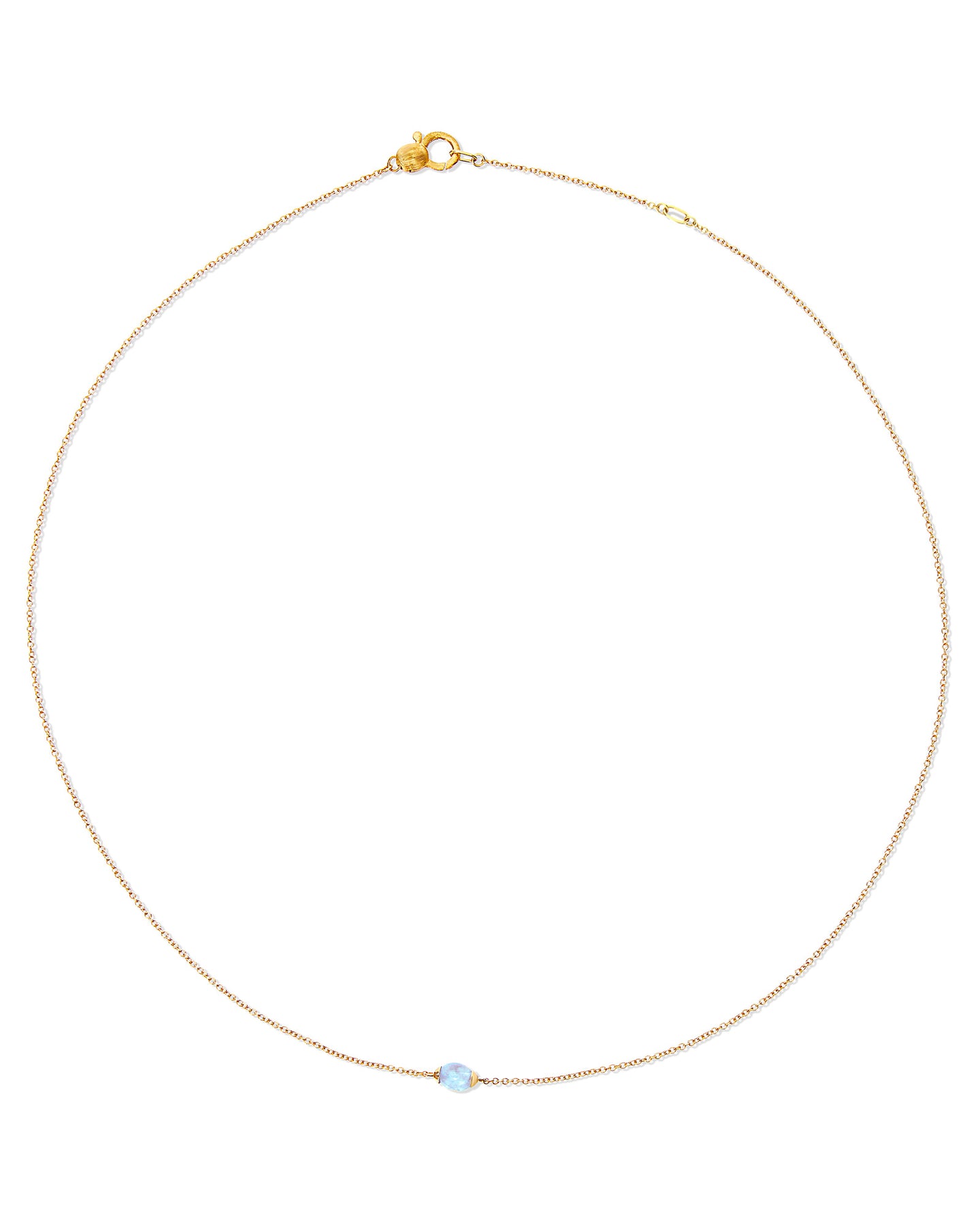 Nanis Collana "AZURE" in oro e acquamarina milk (corta) – Nanis Italian Jewels