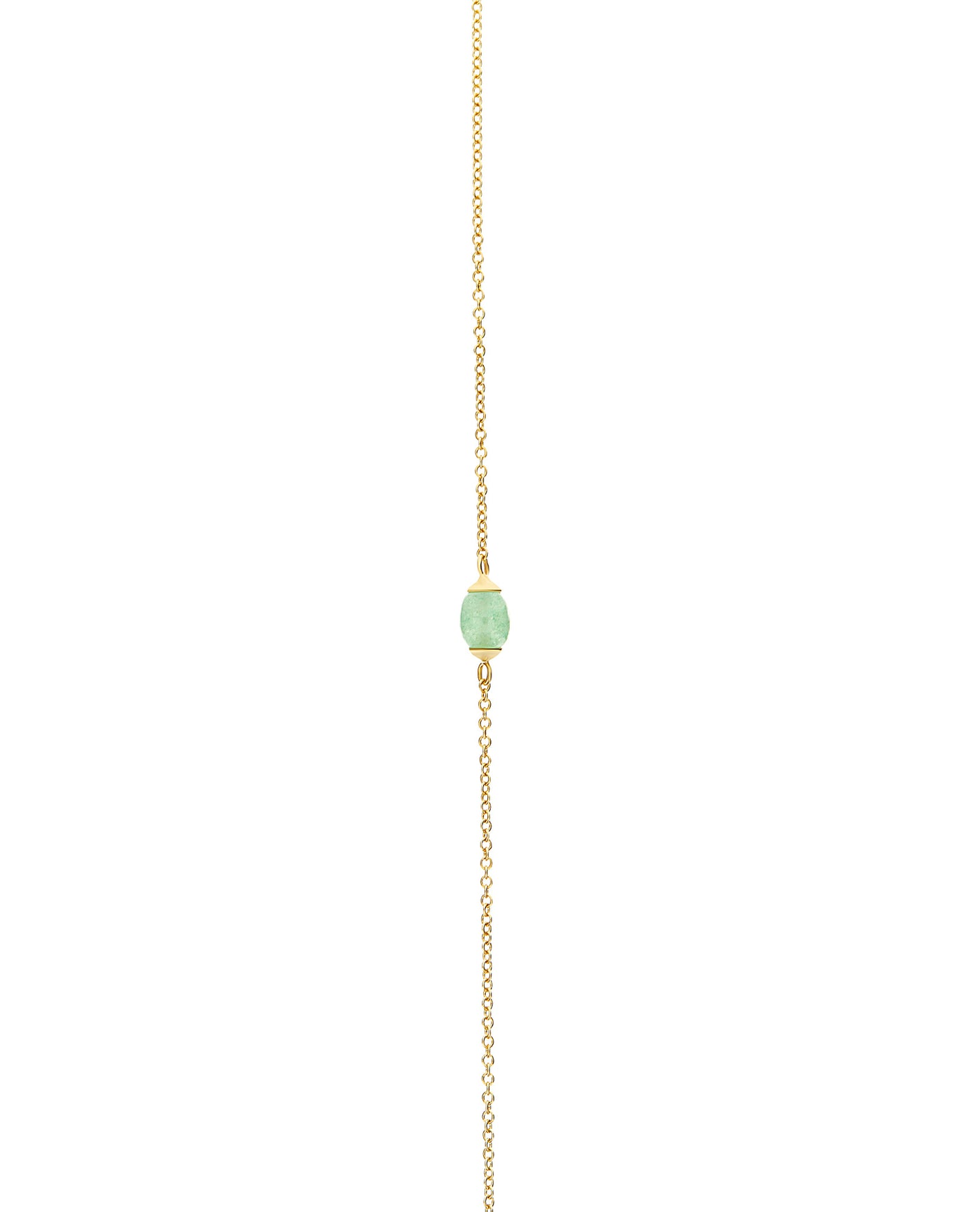 "Amazonia" gold and green aventurine necklace (small)