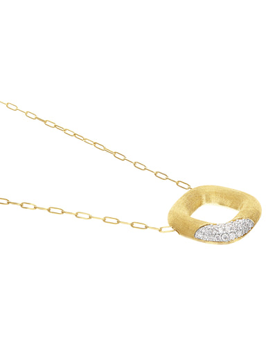 "LIBERA" SMALL SQUARED GOLD NECKLACE