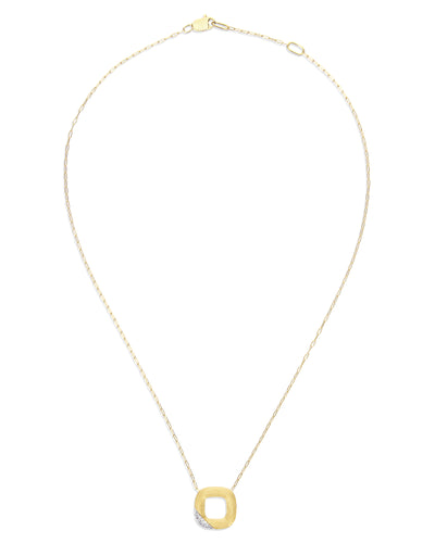 "LIBERA" SMALL SQUARED GOLD NECKLACE