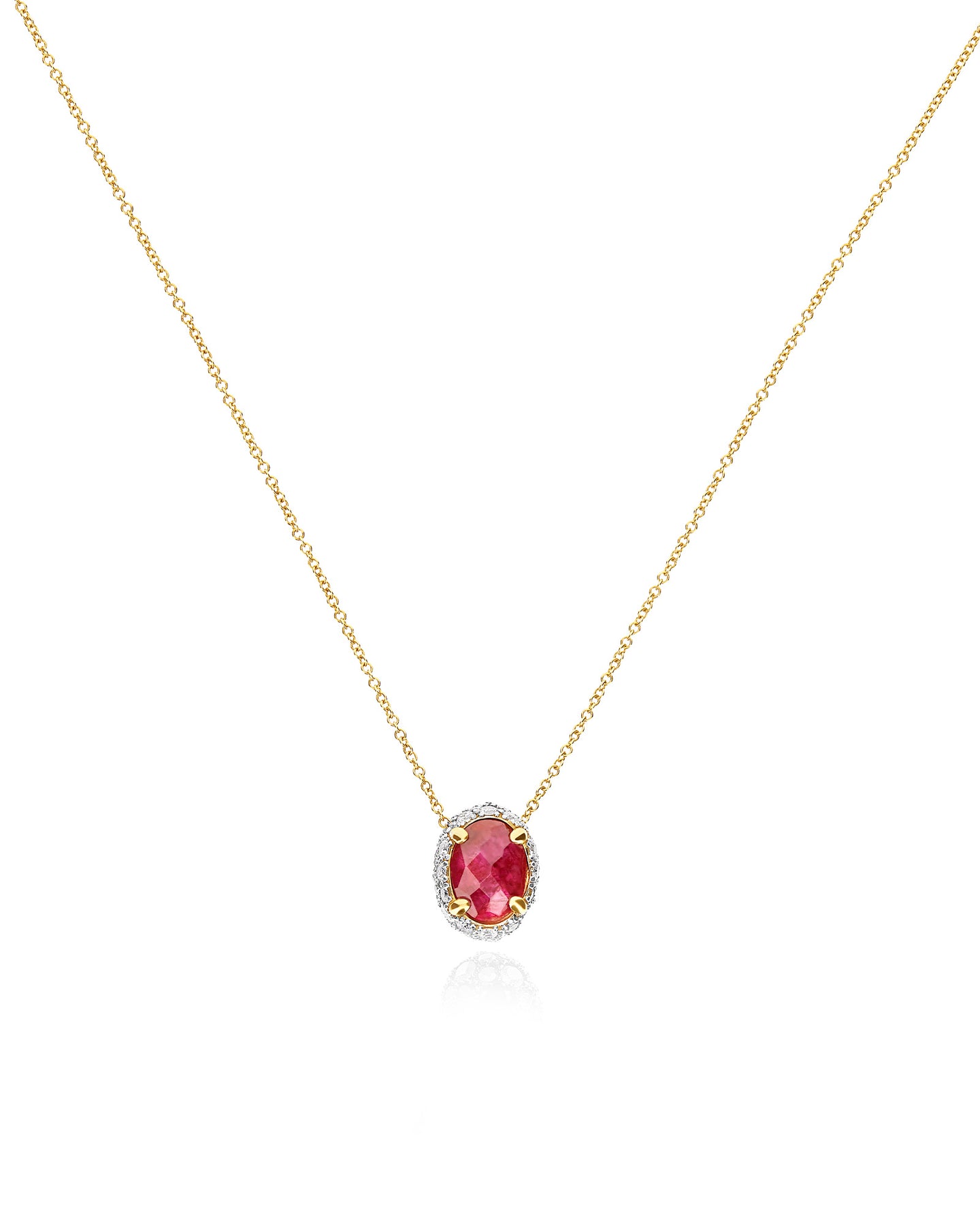 Nanis Collana "DANCING REVERSE" double face con ciondolo in oro, rubini, dia – Nanis Italian Jewels