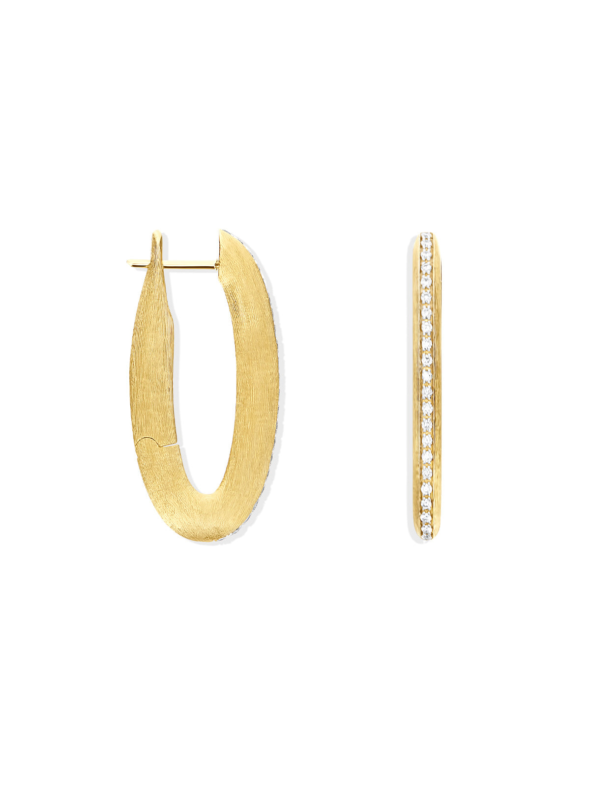 Nanis Orecchini a cerchio "LIBERA ICON" in oro e diamanti (piccoli) – Nanis Italian Jewels