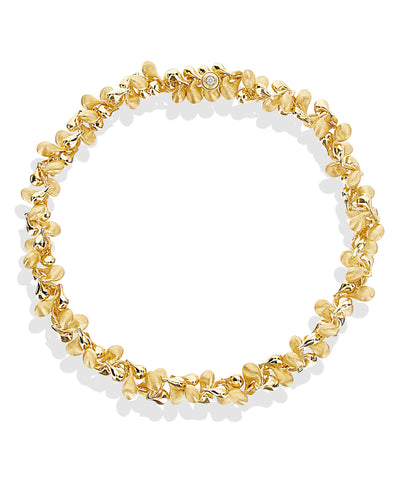 "trasformista" gold statement necklace