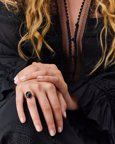 Ring DANCING MYSTERY BLACK