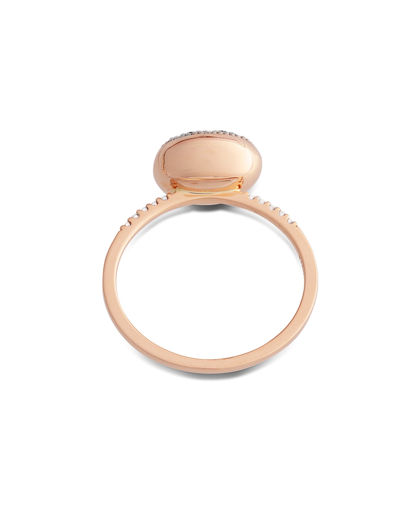 "dancing Élite" rose gold and diamonds romantic engagement ring (medium)