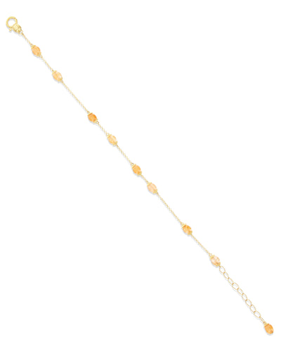 "petra" gold and orange aventurine bracelet