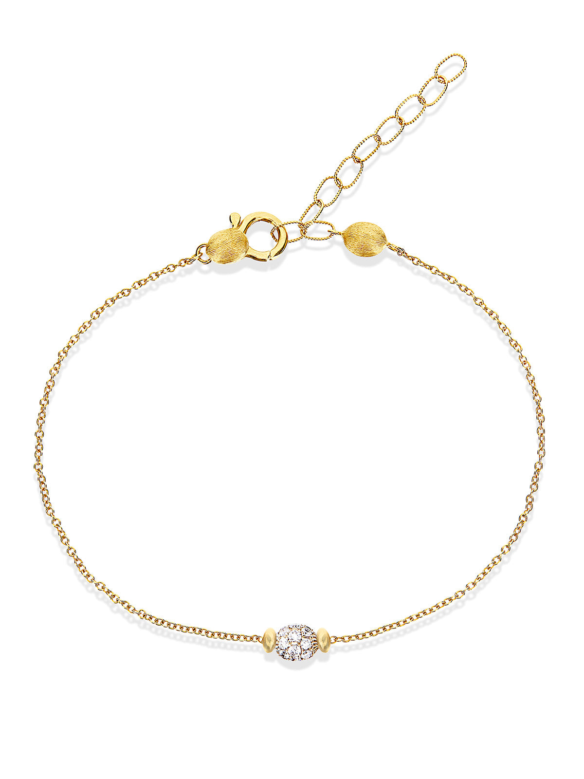 "Élite" gold and diamonds boule bracelet