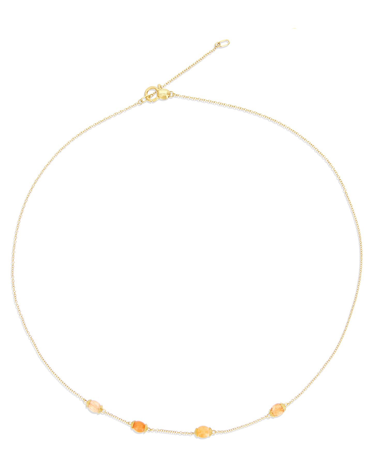 Nanis Collana "PETRA" in oro e avventurina arancione – Nanis Italian Jewels