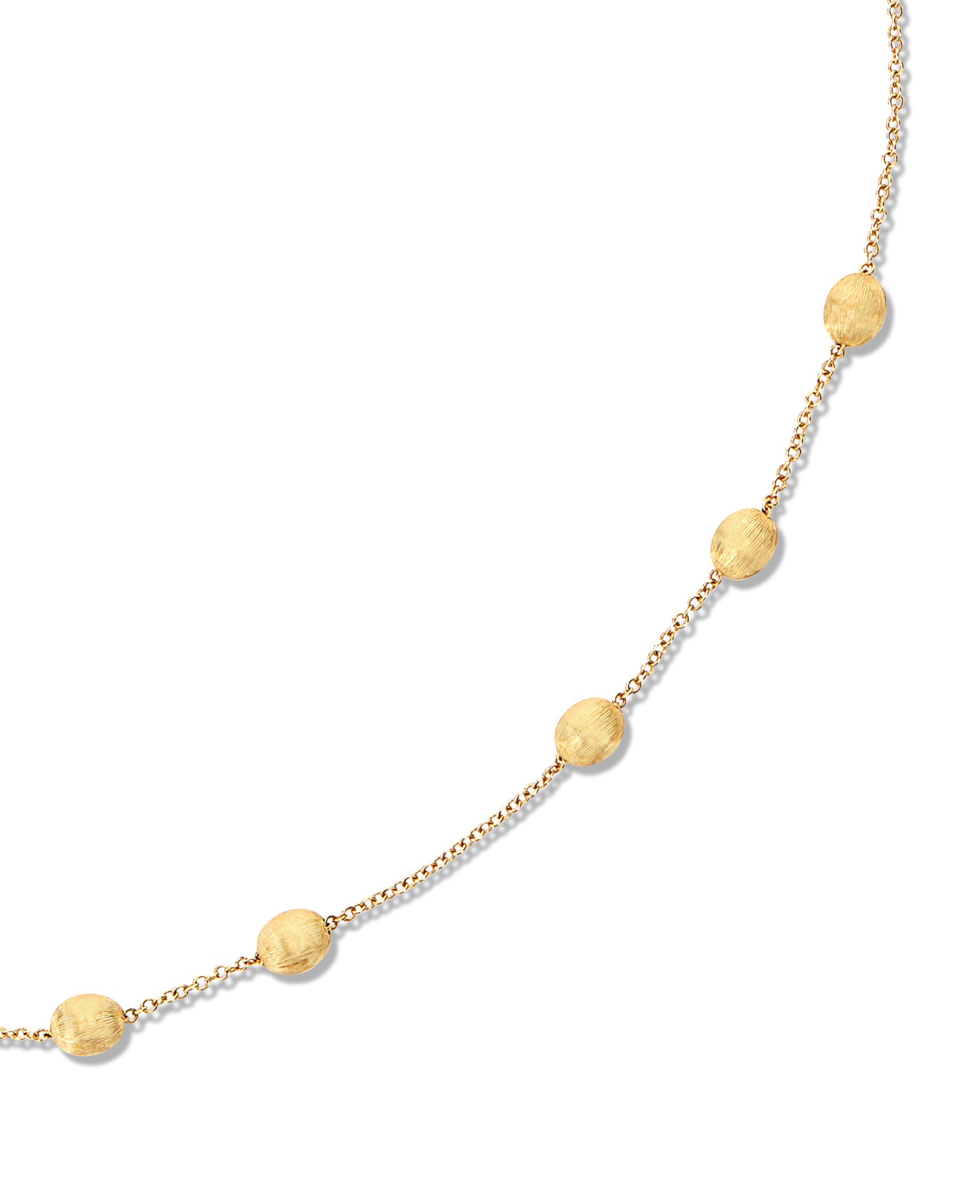 "soffio" gold boules collar necklace