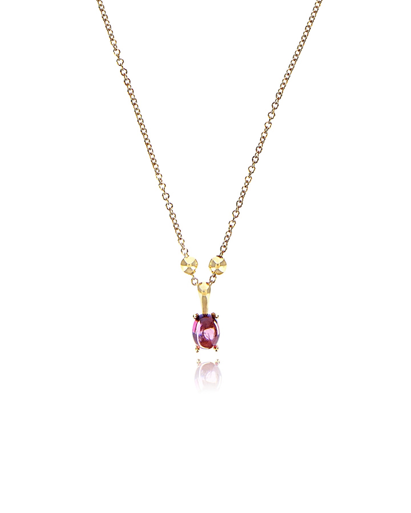 Nanis Collana "DANCING TOURMALINES" minimale con pendente in oro e tormalina – Nanis Italian Jewels