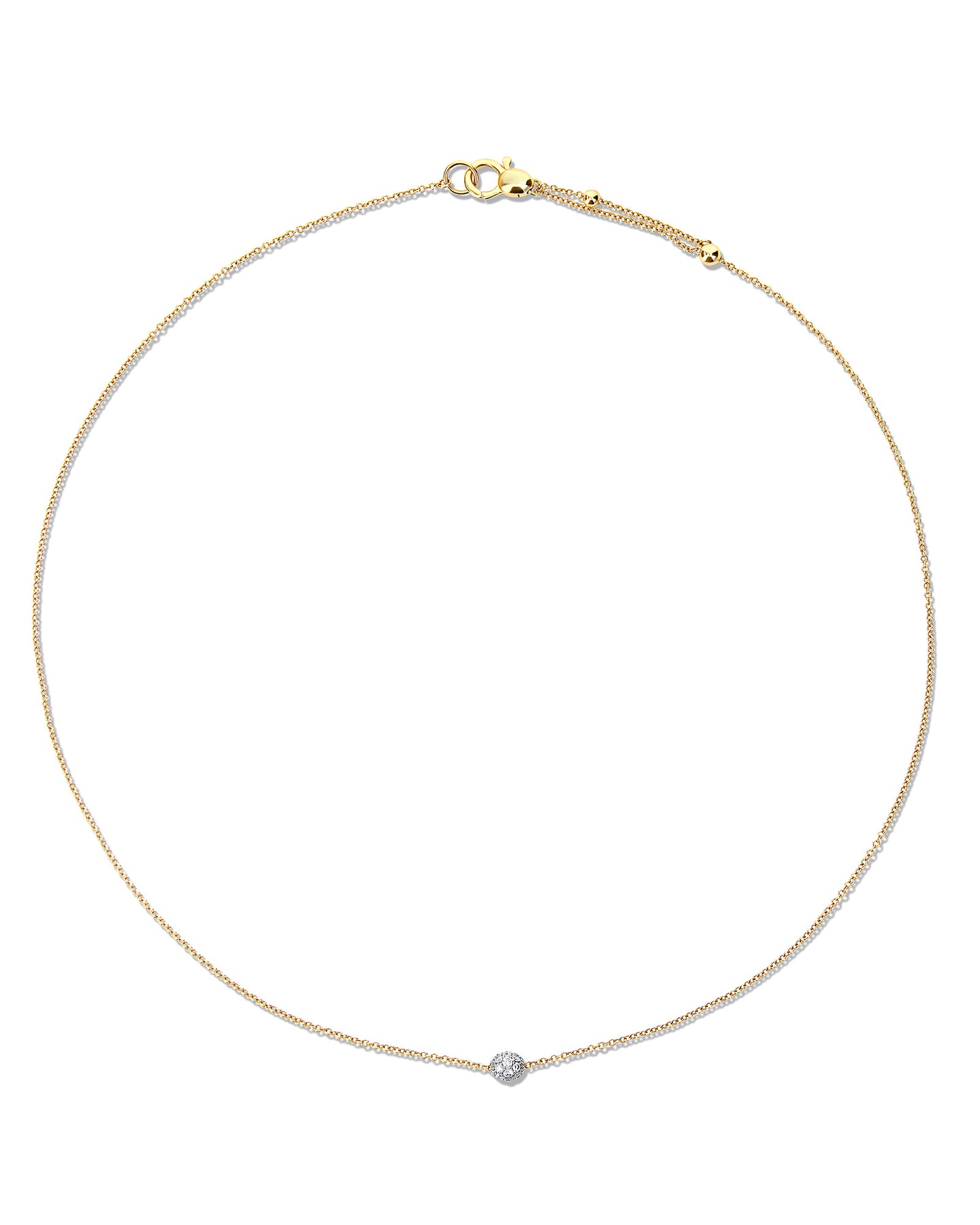 Nanis Collana punto luce "DANCING ÉLITE" in oro e dettaglio in diamanti – Nanis Italian Jewels